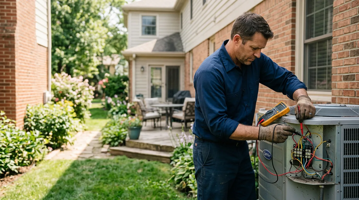 HVAC technician working near Cotton Valley, LA